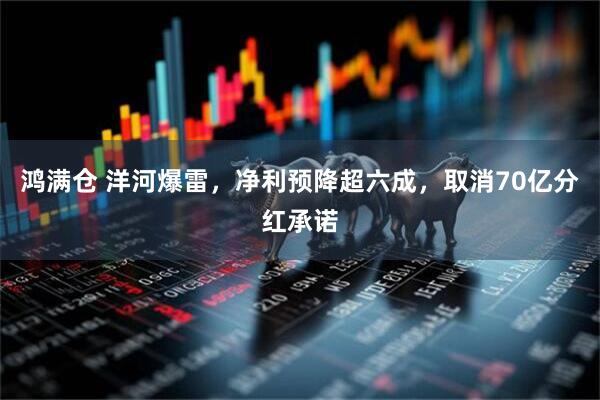 鸿满仓 洋河爆雷，净利预降超六成，取消70亿分红承诺