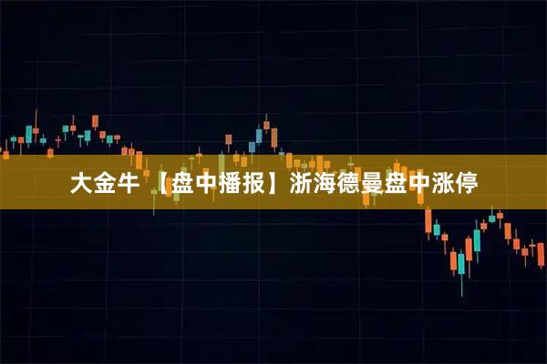 大金牛 【盘中播报】浙海德曼盘中涨停